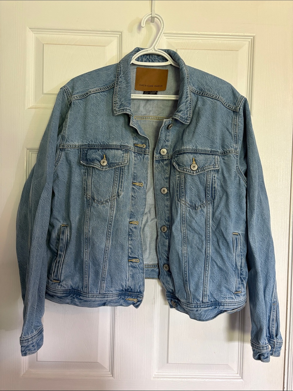American Eagle Outfitters Light Blue Denim Jacket
